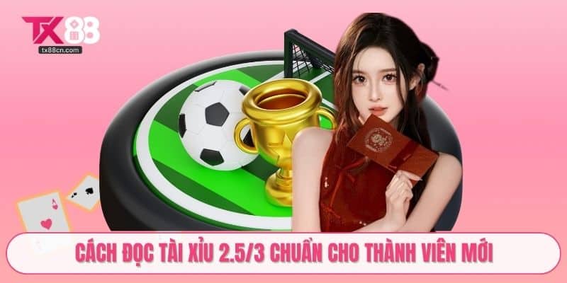 Cách đọc tài xỉu 2.5/3 chuẩn cho thành viên mới