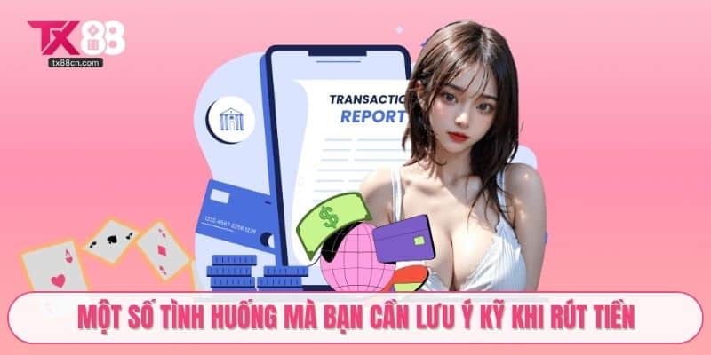 Một số tình huống mà bạn cần lưu ý kỹ khi rút tiền
